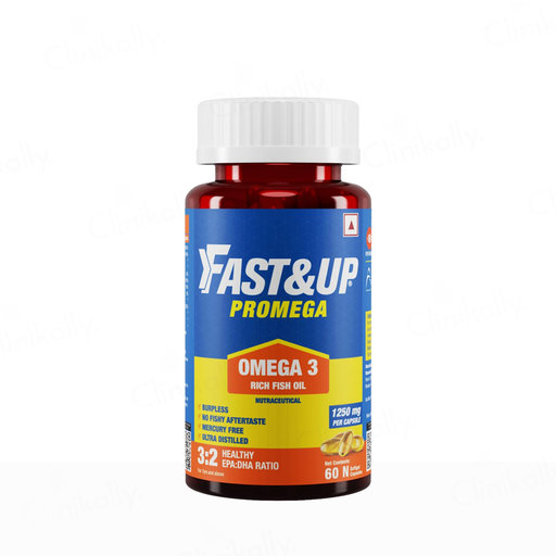 Fast&Up Promega Omega 3 Rich Fish Oil 1250mg Softgel Capsule